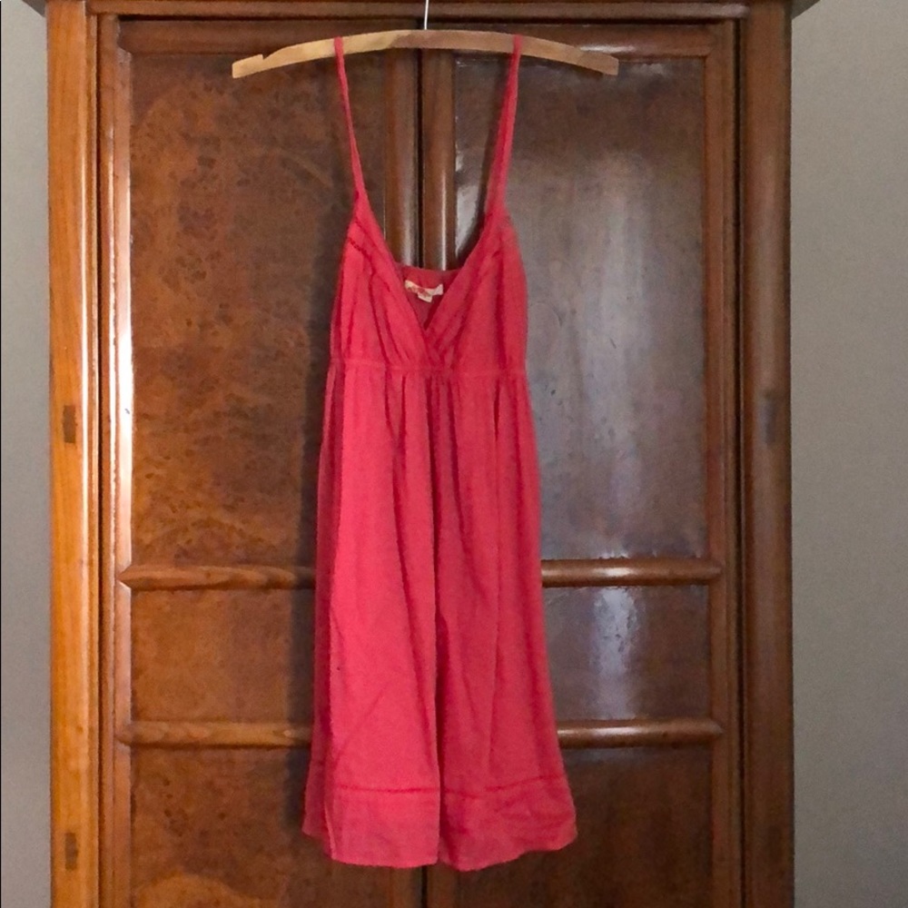Cherry Red Sleeveless Babydoll Dress